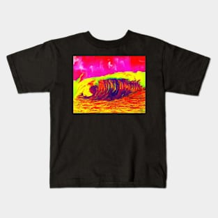 Sunset at pipeline Kids T-Shirt